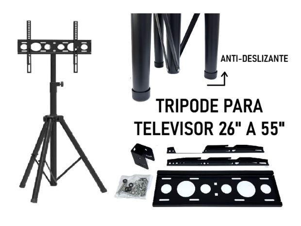 &uu TRIPODE UNIVERSAL TV LCD MOVIL 2655